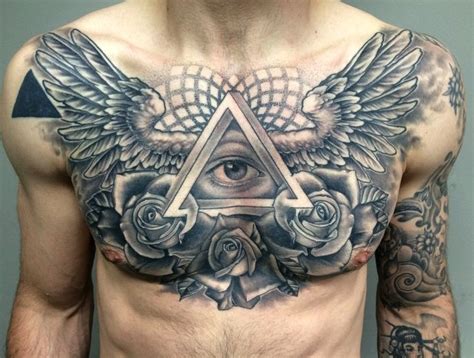 diseños tatuajes pecho hombre|100 Tatuajes en el pecho – Diseños de Hombres